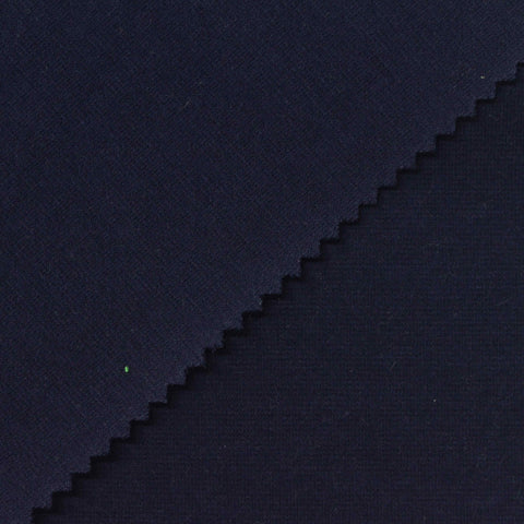 Dark Navy Ponte Knit, Cotton