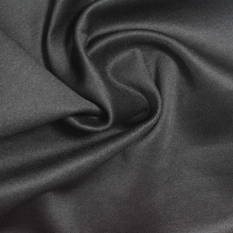 Polyester Modal Stretch Scuba Knit Fabric, 200 gsm, 155 cm — Grey