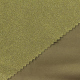 Polyester Metallic Stretch French Terry Fabric, 155 gsm — Khaki — photo 2