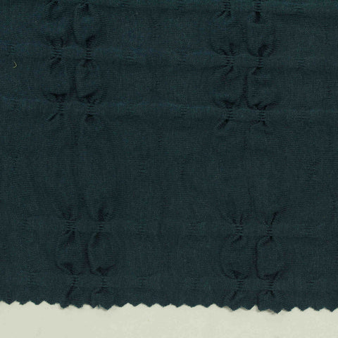 Dark Teal Tone-on-Tone Jacquard, Poly-Viscose