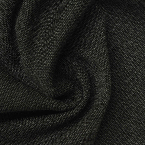 Dark Grey Marl Rib Knit, Poly-Viscose, 306 gsm