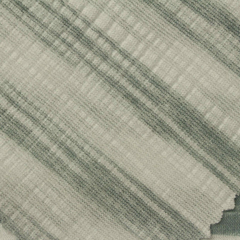 Cream Horizontal-Stripe Crepe, Poly-Viscose