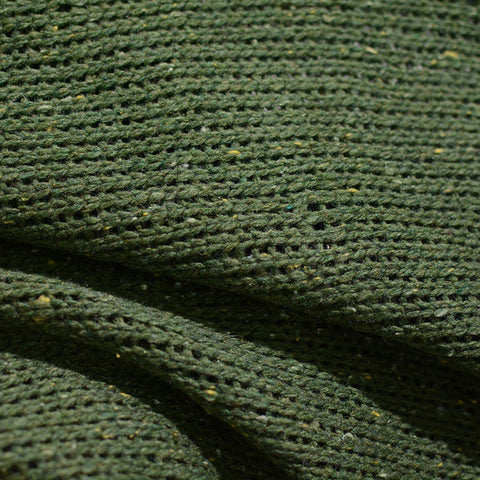 Dark Green Marl Chunky Knit, Acrylic-Poly