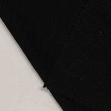 Jacquard Polyester Stretch Knit Fabric, 220 gsm, 165 cm — Black — photo 2
