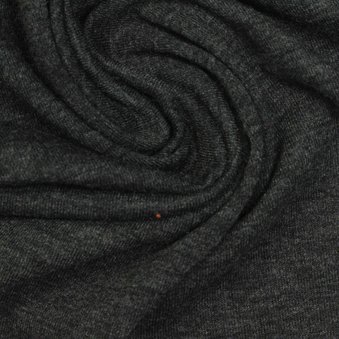 Dark Grey Marl Jersey Knit, Poly-Viscose, 180 gsm