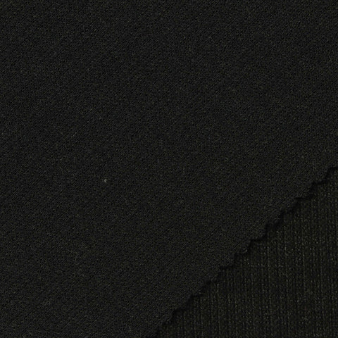 Knit Fabric, 297 gsm, 155 cm — Black