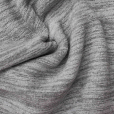 Grey Abstract Jersey Knit, Polyester