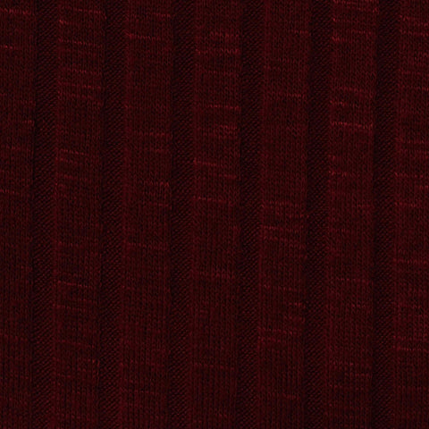 Viscose Polyester Stretch Rib Knit Fabric, 188 gsm, 160 cm — Red