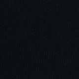 Black Rib Knit, Poly-Cotton — photo 2