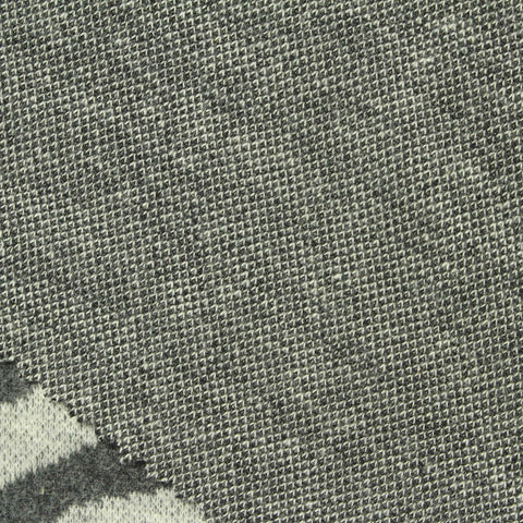 Jacquard Cotton Polyester Interlock Knit Fabric, 230 gsm, 170 cm — White