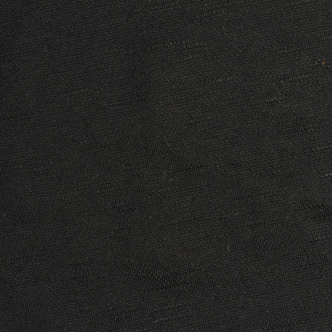 Slub Viscose Nylon Interlock Knit Fabric, 160 gsm, 171 cm — Black
