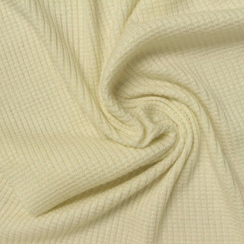 Viscose Stretch Rib Knit Fabric, 199 gsm, 190 cm — Beige