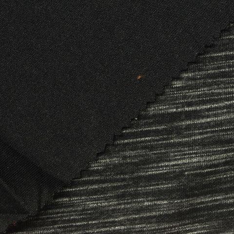 Dark Grey Marl Scuba Knit, Poly-Viscose, 270 gsm