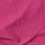 Slub Polyester Viscose Stretch Rib Knit Fabric, 195 gsm, 130 cm — Pink — photo 2