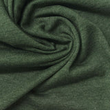 Dark Green Marl Jersey Knit, Poly-Cotton — photo 2