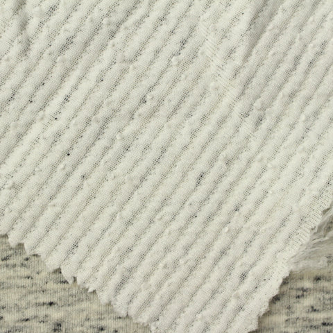 Light Grey Marl Knit, Poly-Cotton, 254 gsm, 145 cm