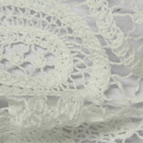 White Floral Knit, Polyester — photo 2
