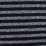 Navy Horizontal-Stripe French Terry, Poly-Cotton — photo 2