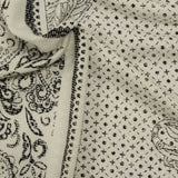 Black Geometric Jacquard, Viscose — photo 2