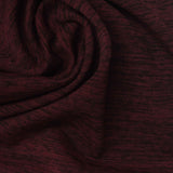 Dark Red Marl Jersey Knit, Polyester — photo 2