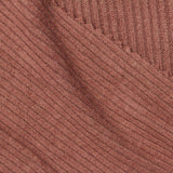 Brushed Viscose Polyester Stretch Rib Knit Fabric, 205 gsm, 160 cm — Pink — photo 2