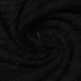 Black Horizontal-Stripe Jacquard, Acrylic-Poly — photo 2
