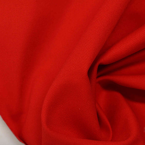 100% Cotton Twill Fabric, 275 gsm, 150 cm — Red