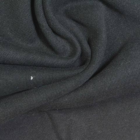 Brushed Cotton French Terry Fabric, 330 gsm, 185 cm — Grey