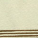 Brown Horizontal-Stripe Knit, Cotton-Poly — photo 2