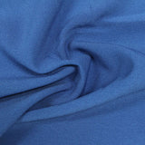 Polyester Viscose Stretch Linen-Look Fabric, 156 gsm — Blue — photo 2