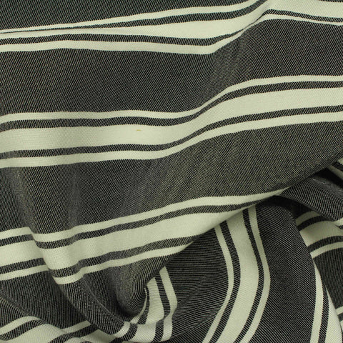 Black Stripes Jacquard, Viscose