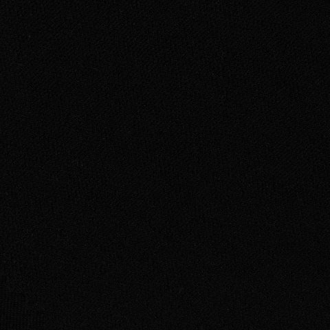 Slub Polyester Stretch Linen-Look Fabric, 280 gsm, 160 cm — Black