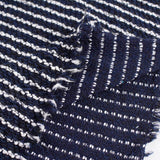 Navy Vertical-Stripe Chunky Knit, Poly-Cotton — photo 2