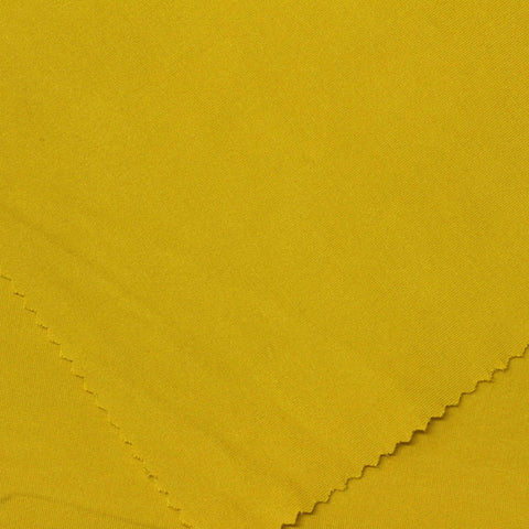 Viscose Nylon Stretch Ponte Knit Fabric, 447 gsm, 160 cm — Yellow