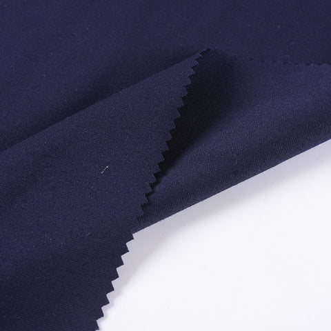 Viscose Nylon Stretch Ponte Knit Fabric, 160 cm — Navy