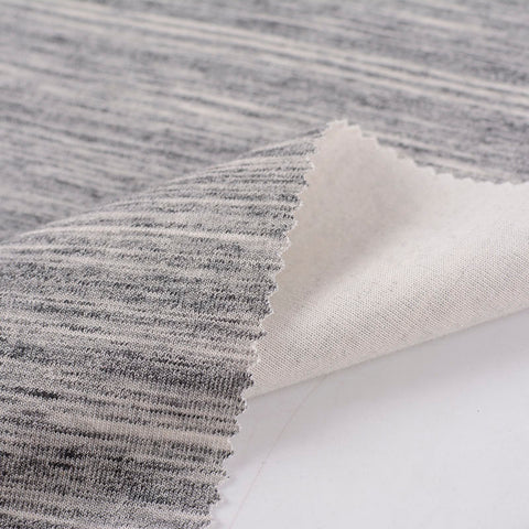Grey Marl Scuba Knit, Cotton-Poly, 305 gsm