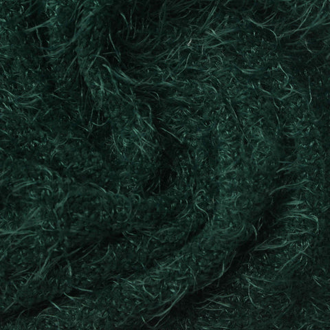 Dark Green Marl Rib Knit, Polyester, 310 gsm