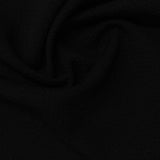 Polyester Stretch Knit Fabric, 220 gsm, 160 cm — Black — photo 2