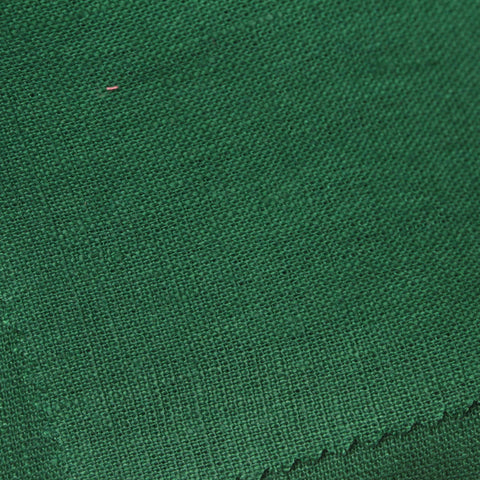 100% Linen Woven Fabric, 250 gsm — Green