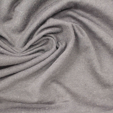 Grey Marl Jersey Knit, Poly-Cotton, 155 gsm