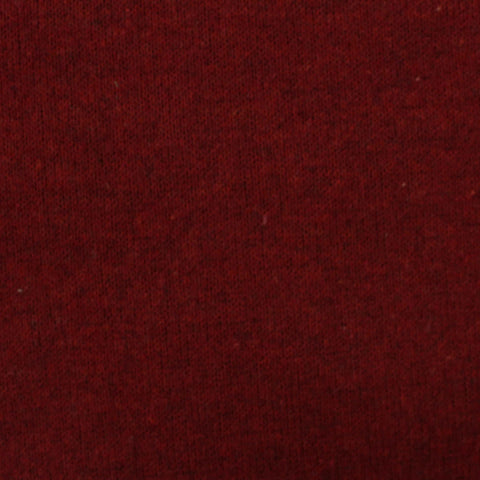 Dark Red Marl Interlock Knit, Polyester, 380 gsm