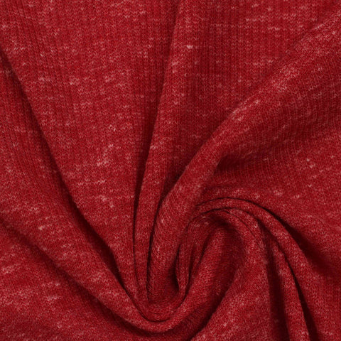 Red Marl Chiffon, Poly-Cotton