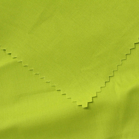 Washed 100% Cotton Poplin Fabric, 114 gsm, 145 cm — Green