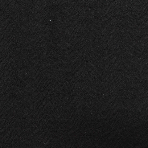 Jacquard 100% Polyester Knit Fabric, 258 gsm, 155 cm — Black