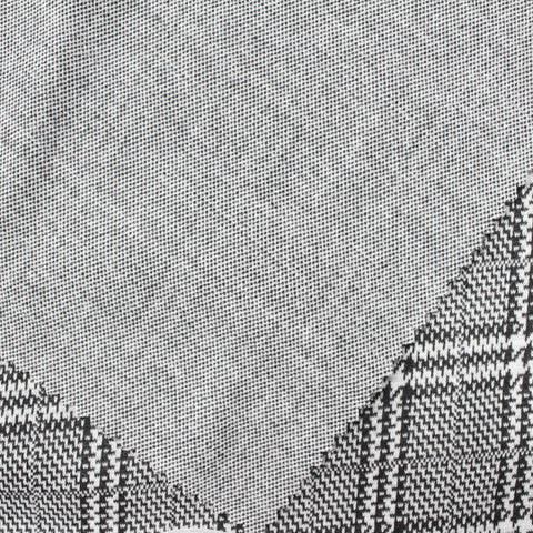 Black Plaid Jacquard, 279 gsm