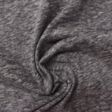 Dark Grey Heathered-Marl Jersey Knit, Poly-Cotton — photo 2