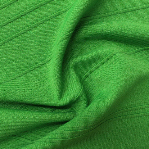 Jacquard 100% Polyester Interlock Knit Fabric, 360 gsm, 160 cm — Green