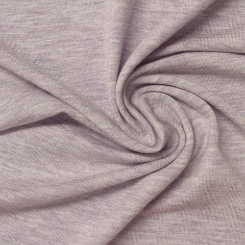 Purple Heather Jersey Knit, Viscose