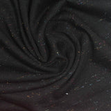 Black Marl Jersey Knit, Poly-Viscose — photo 2