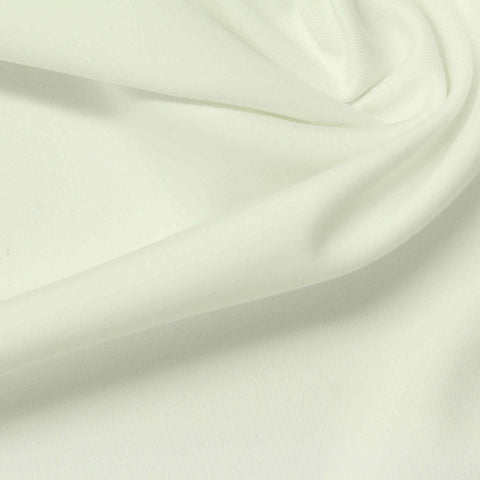 Polyester Stretch Sateen Fabric, 250 gsm, 160 cm — White